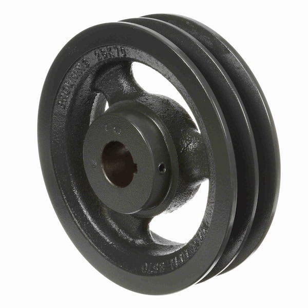 2 Groove Cast Iron Fhp - Finished Bore Sheave, 2BK70X 1 1/8